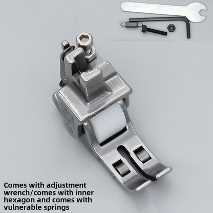 1047★  PL boutique flat car three-wheel roller presser foot, multi-functional thin and thick material adjustable roller presser foot leather down curtain
