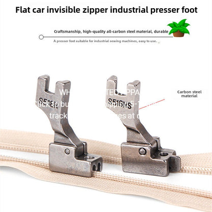 1522★  Sewing machine accessories S518NS invisible zipper presser foot industrial flat car sewing machine flat sewing machine zipper presser foot all steel