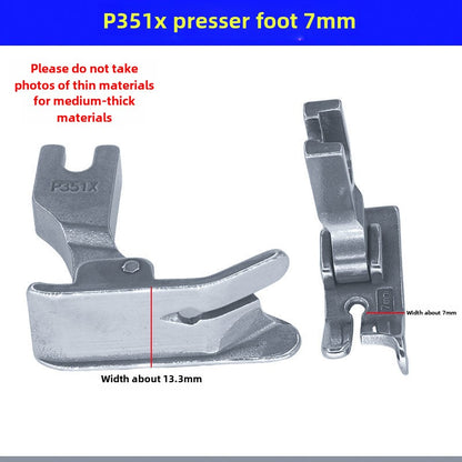 1033★  Flat car P351X right gear foot press car press bright and dark line thick material foot press sewing machine accessories universal
