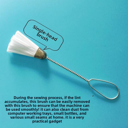 1665★  Sewing machine cleaning brush Computer keyboard Mechanical internal plush dust cleaning tool Single and double head small brush