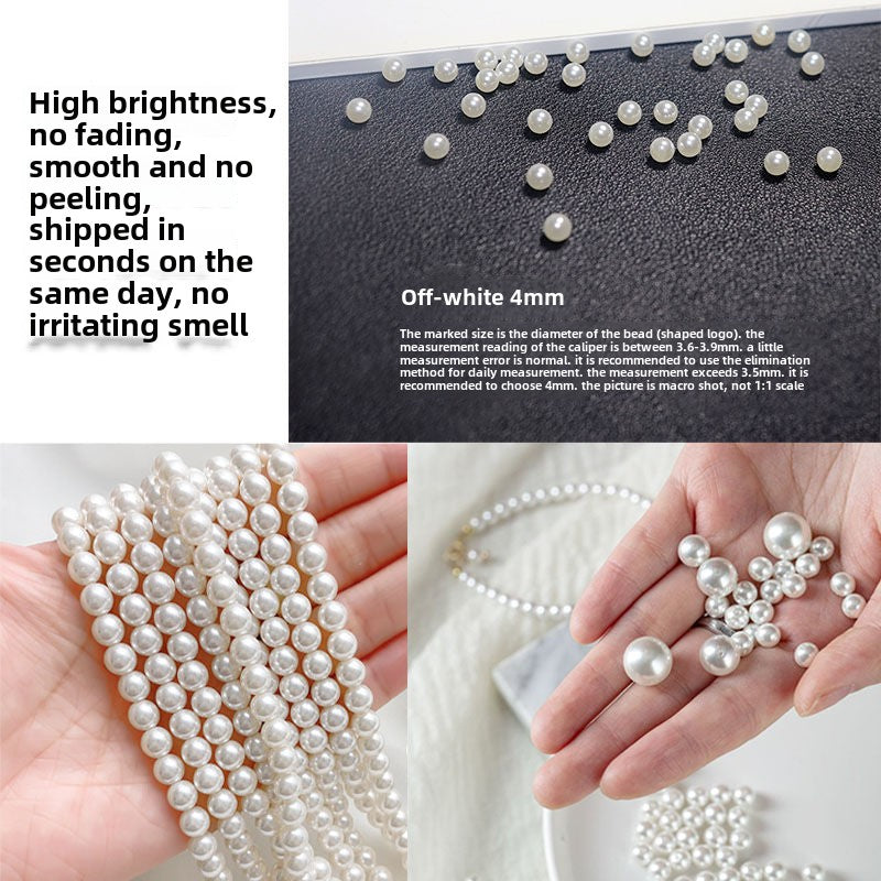 1584★  Boutique high-brightness non-porous imitation pearl mixed New Year's jewelry accessories pearl DIY material handmade beaded loose beads