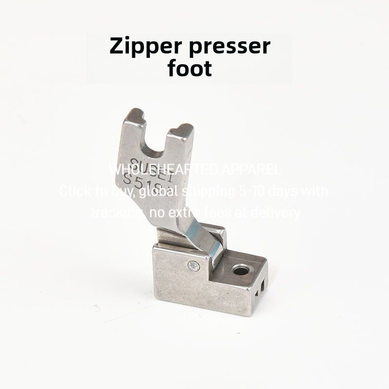 1522★  Sewing machine accessories S518NS invisible zipper presser foot industrial flat car sewing machine flat sewing machine zipper presser foot all steel