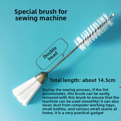 1665★  Sewing machine cleaning brush Computer keyboard Mechanical internal plush dust cleaning tool Single and double head small brush