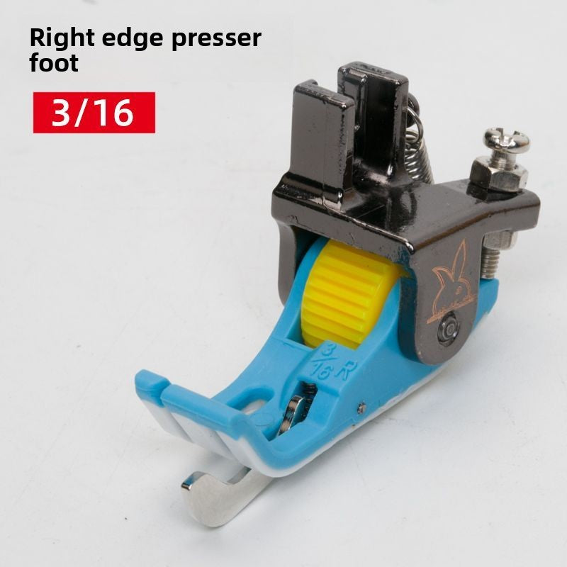 1692★  New flat car plastic Teflon baseplate left and right rib roller presser foot SP-18 with knife presser foot sewing accessories