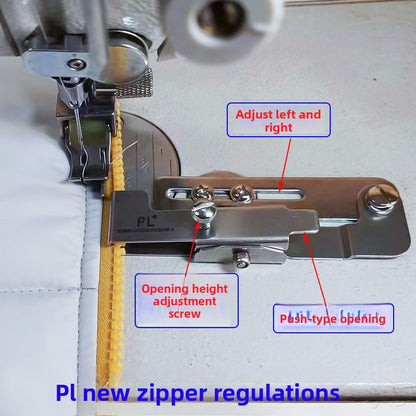 1695★  New zipper regulation, upper zipper, zipper line regulation, flat car sewing placket line clip zipper locator