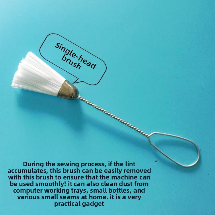 1665★  Sewing machine cleaning brush Computer keyboard Mechanical internal plush dust cleaning tool Single and double head small brush