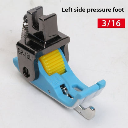 1692★  New flat car plastic Teflon baseplate left and right rib roller presser foot SP-18 with knife presser foot sewing accessories
