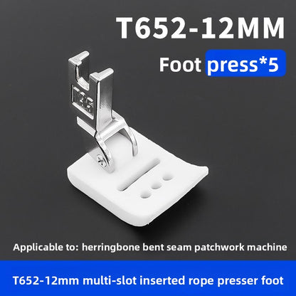 1632★  New T652 Sancao inlaid rope presser foot herringbone car zigzag sewing machine Teflon baseplate sewing accessories wear-resistant