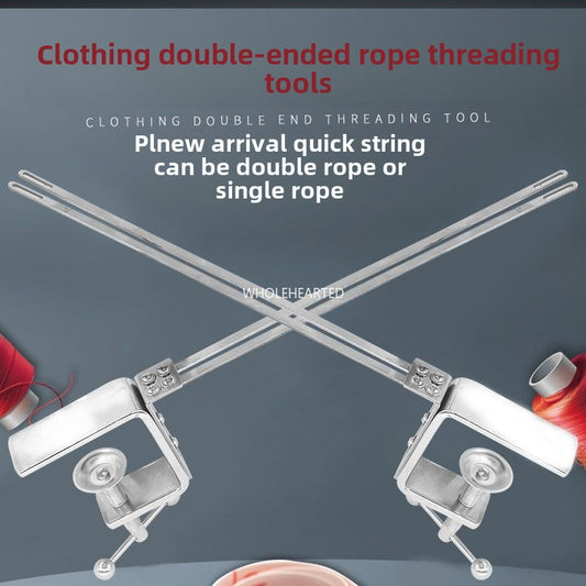 1038★  Double-ended rope threading tool Double-ended threading needle Elastic clothing pull-seal Clothing hat waistband Industrial sewing machine accessories