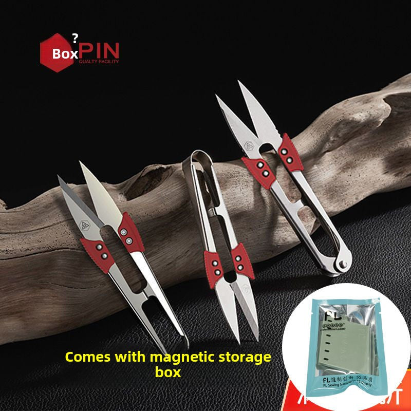 1413★  Scissors Stainless Steel Cross Stitch Spring Tailor Scissors Thread PIN Premium Stainless Steel Thread Scissors Small Scissors