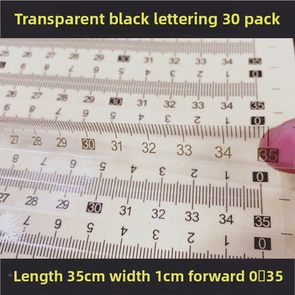 1603★  [Transparent self-adhesive] Self-adhesive transparent self-adhesive scale sticky waterproof medium sub-scale scale sticker free shipping can be customized PVC sticker
